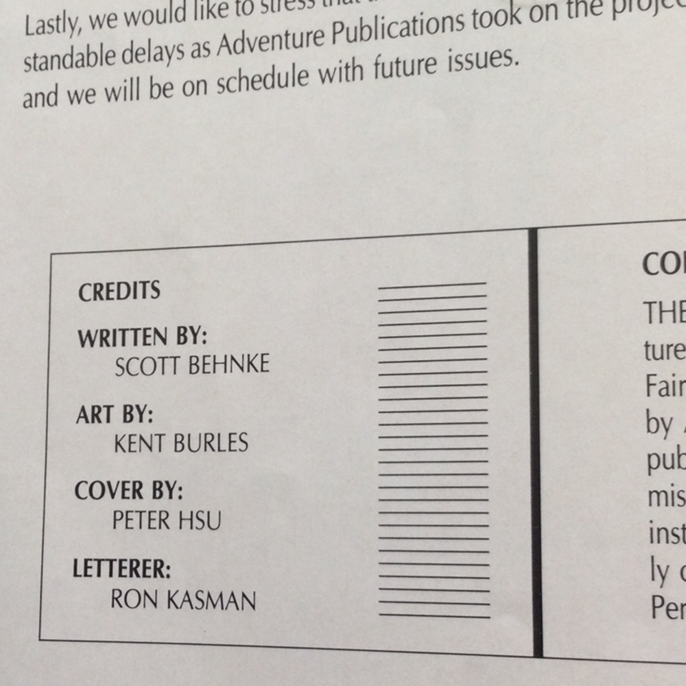 Comic Book Adventures #0 made in1986 written by Scott Behnke. - Picture 3 of 7